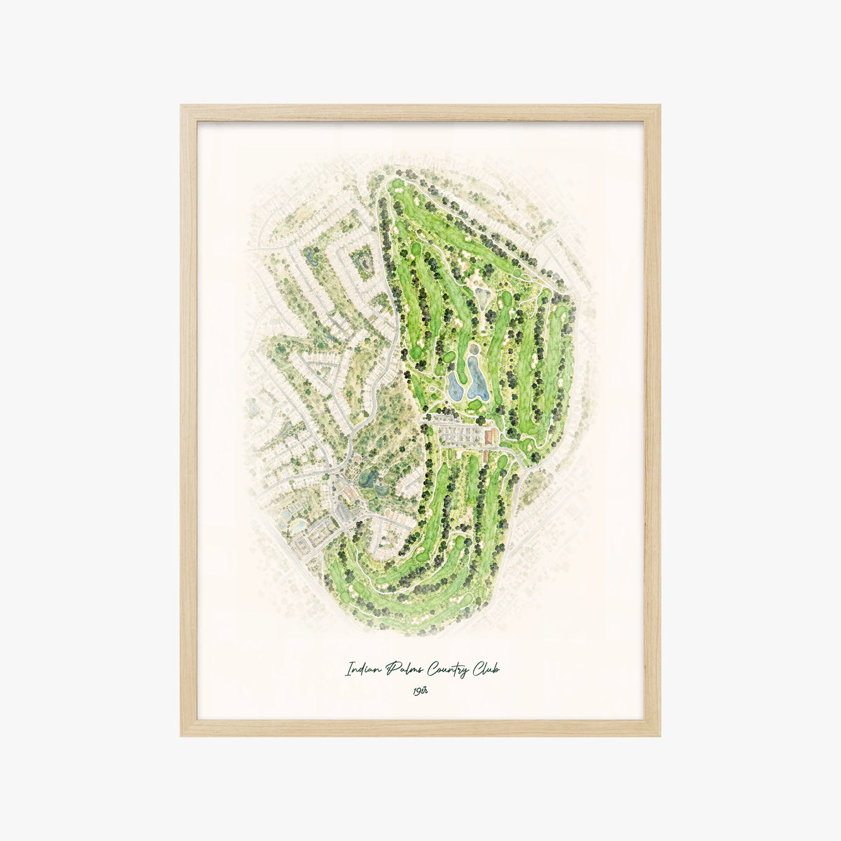 Indian Palms Country Club wood frame