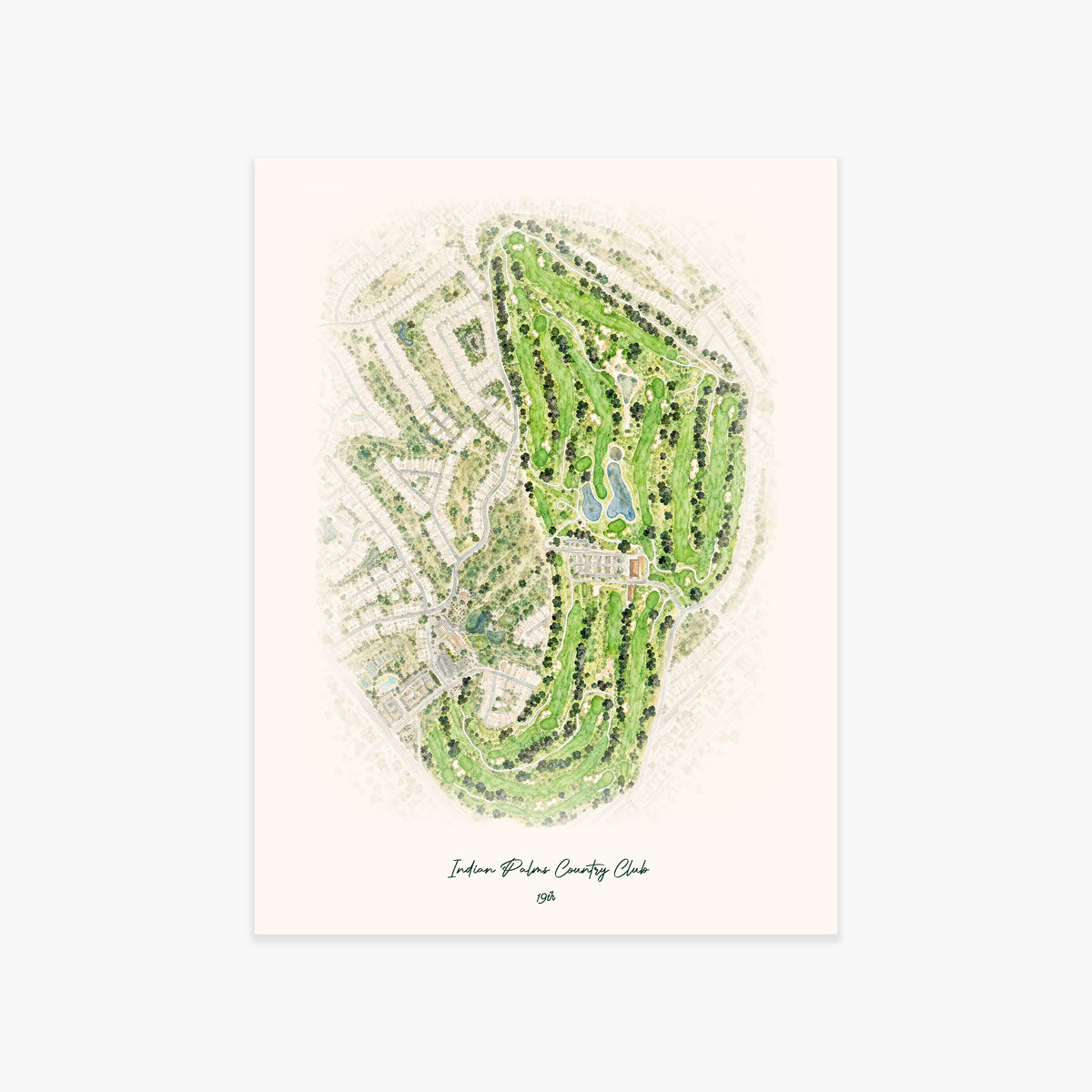 Indian Palms Country Club printed artwork