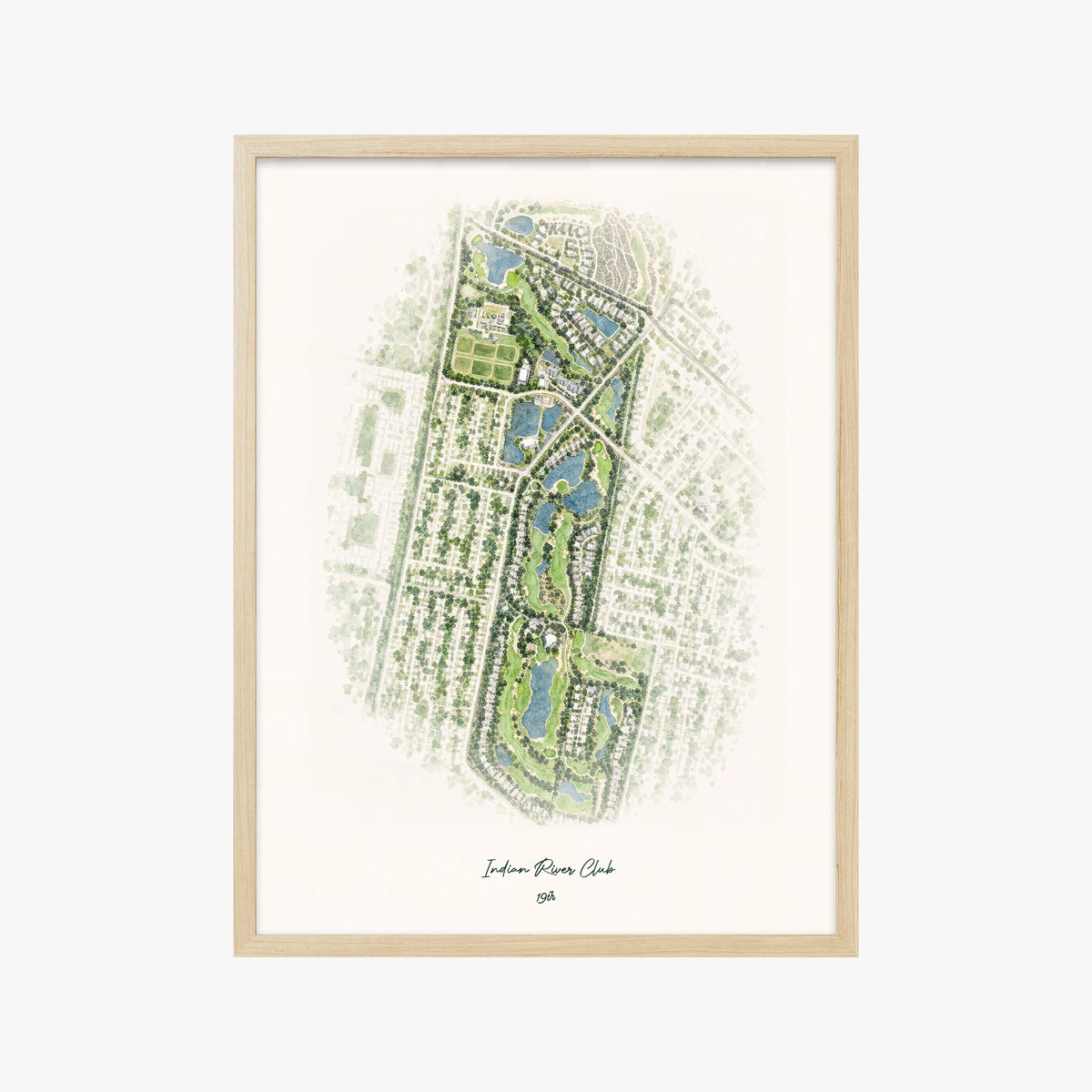 Indian River Club wood frame