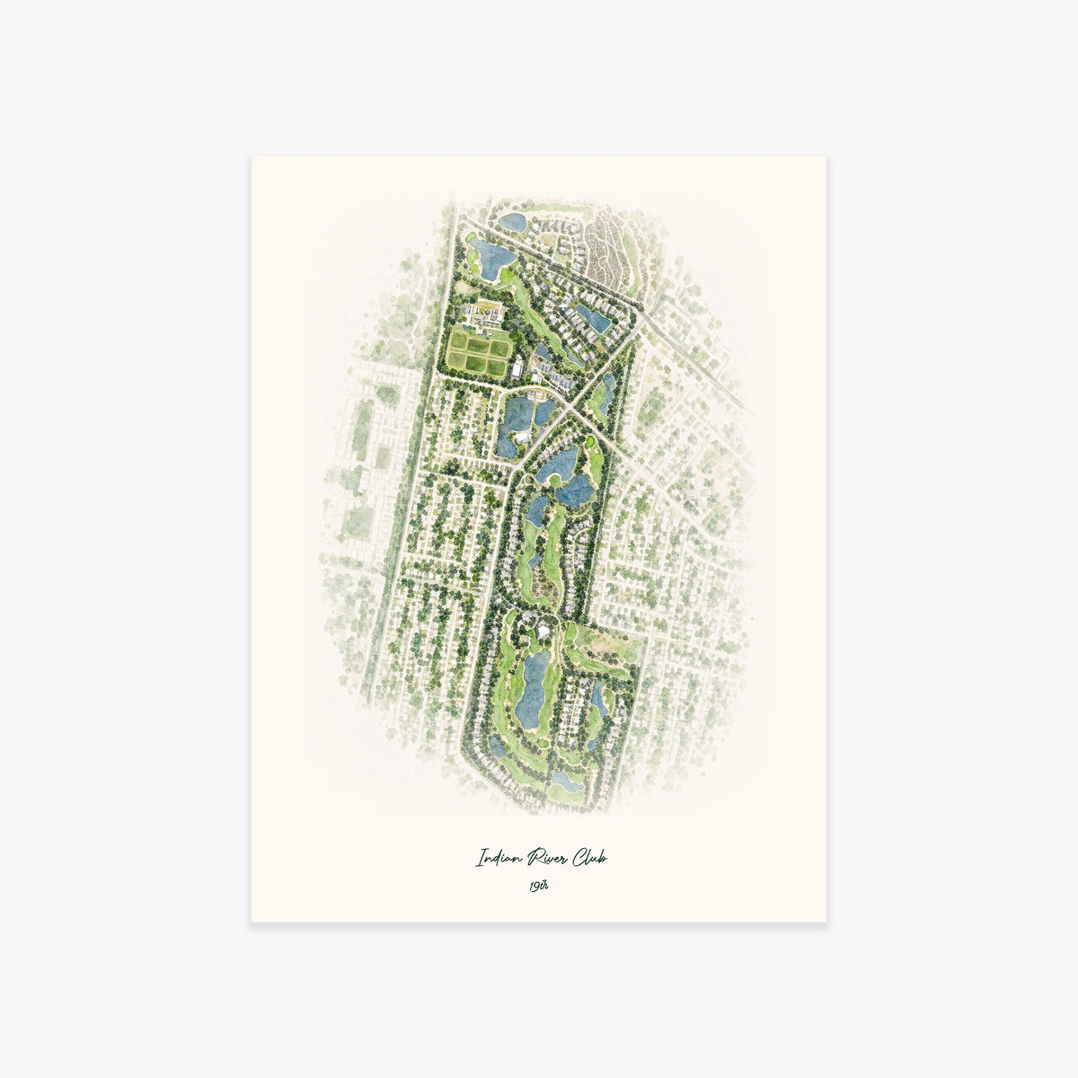 Indian River Club printed artwork