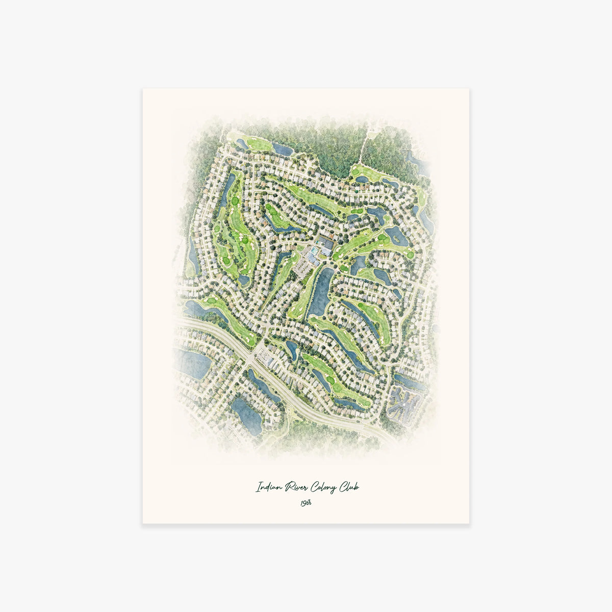 Indian River Colony Club printed artwork