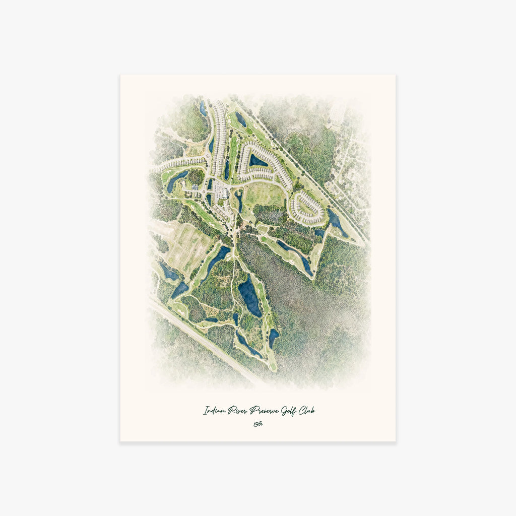 Indian River Preserve Golf Club printed artwork