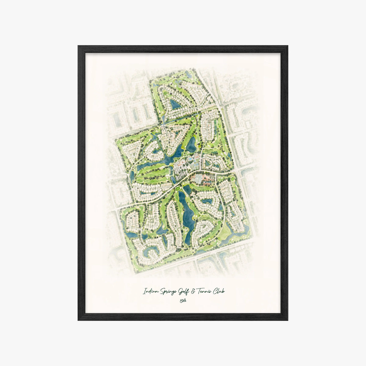 Indian Springs Golf & Tennis Club black frame