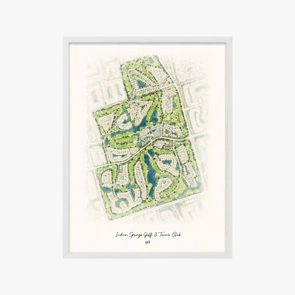 Indian Springs Golf & Tennis Club white frame