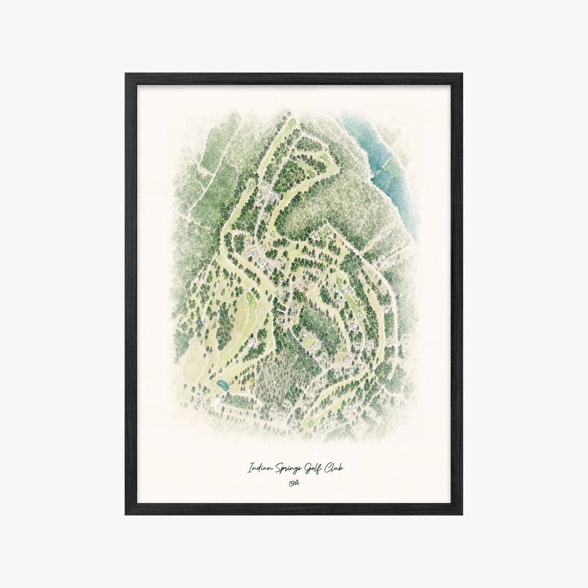 Indian Springs Golf Club black frame