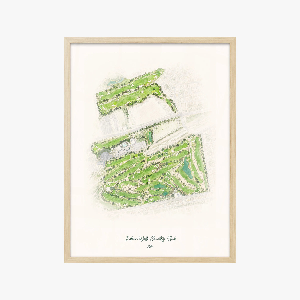 Indian Wells Country Club wood frame