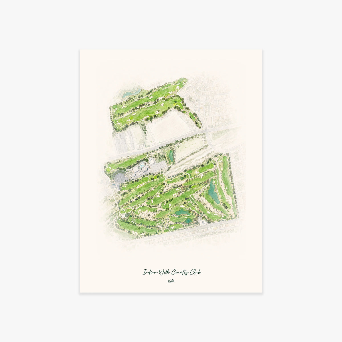 Indian Wells Country Club printed artwork