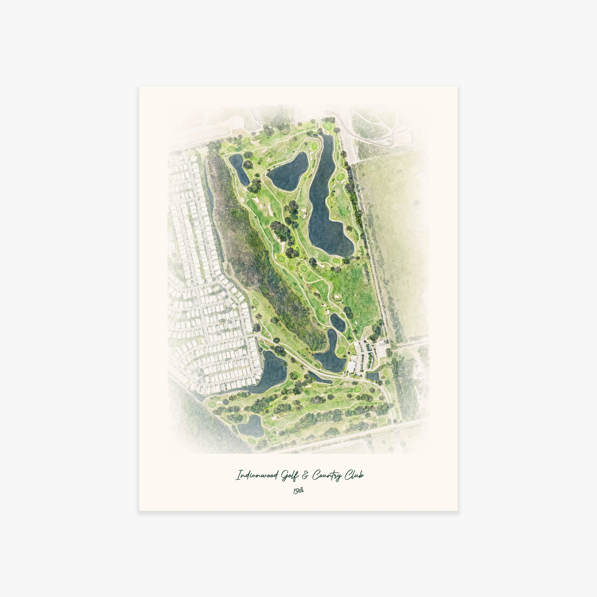 Indianwood Golf & Country Club printed artwork