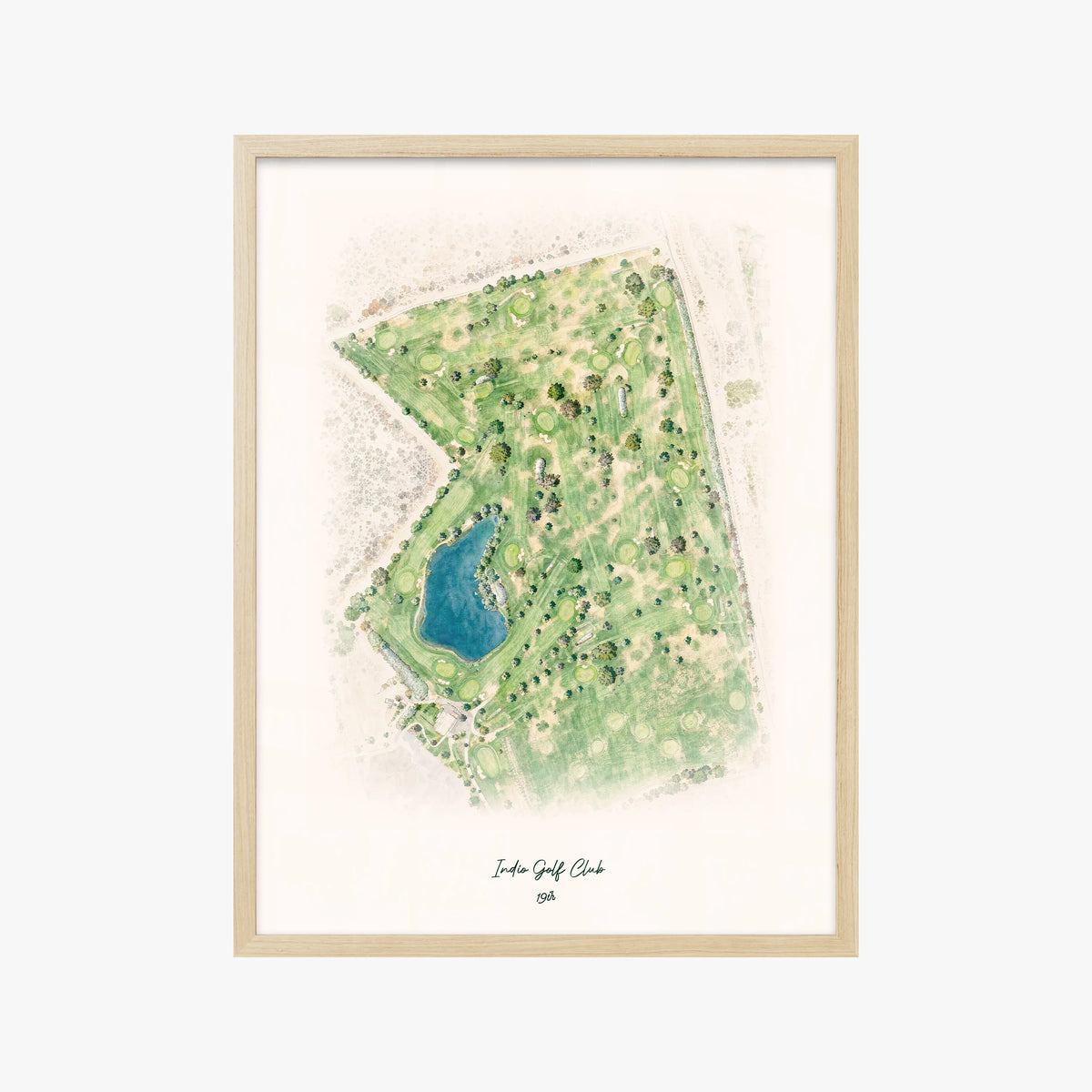 Indio Golf Club wood frame