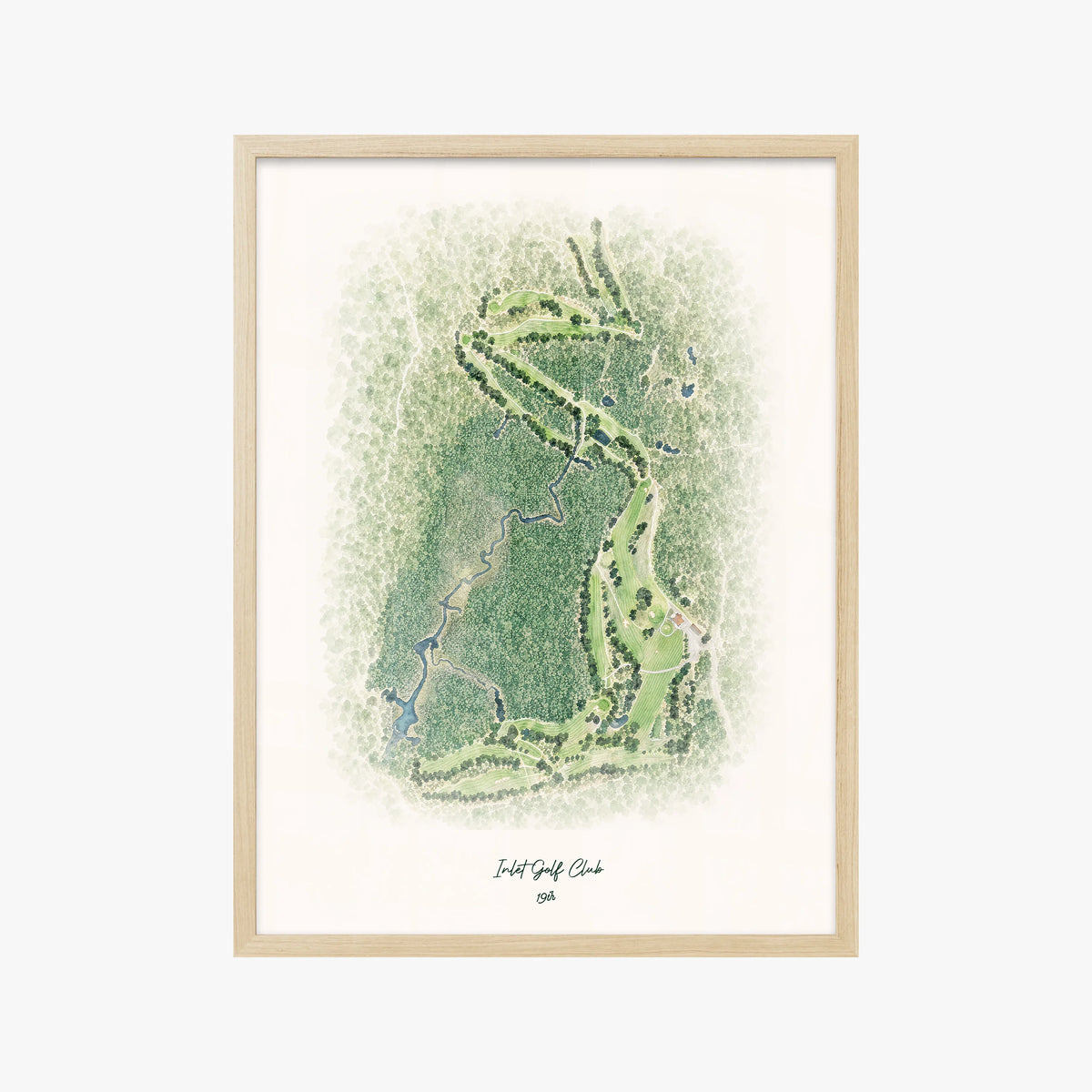 Inlet Golf Club wood frame