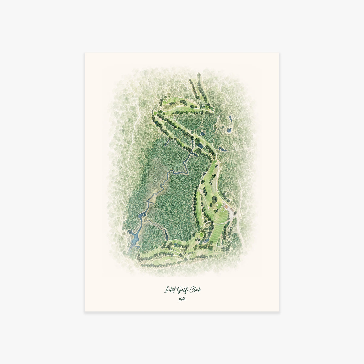 Inlet Golf Club printed artwork