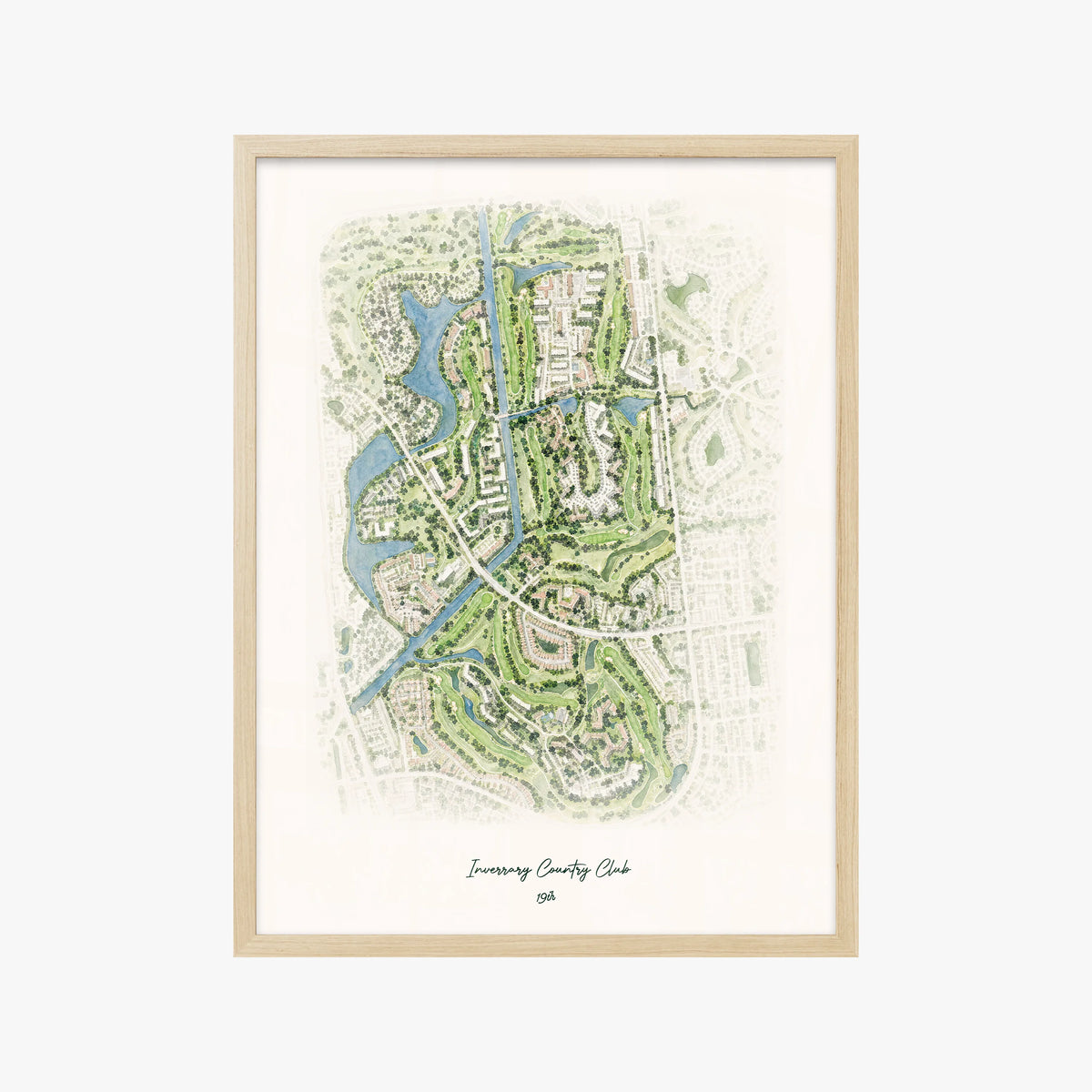 Inverrary Country Club wood frame