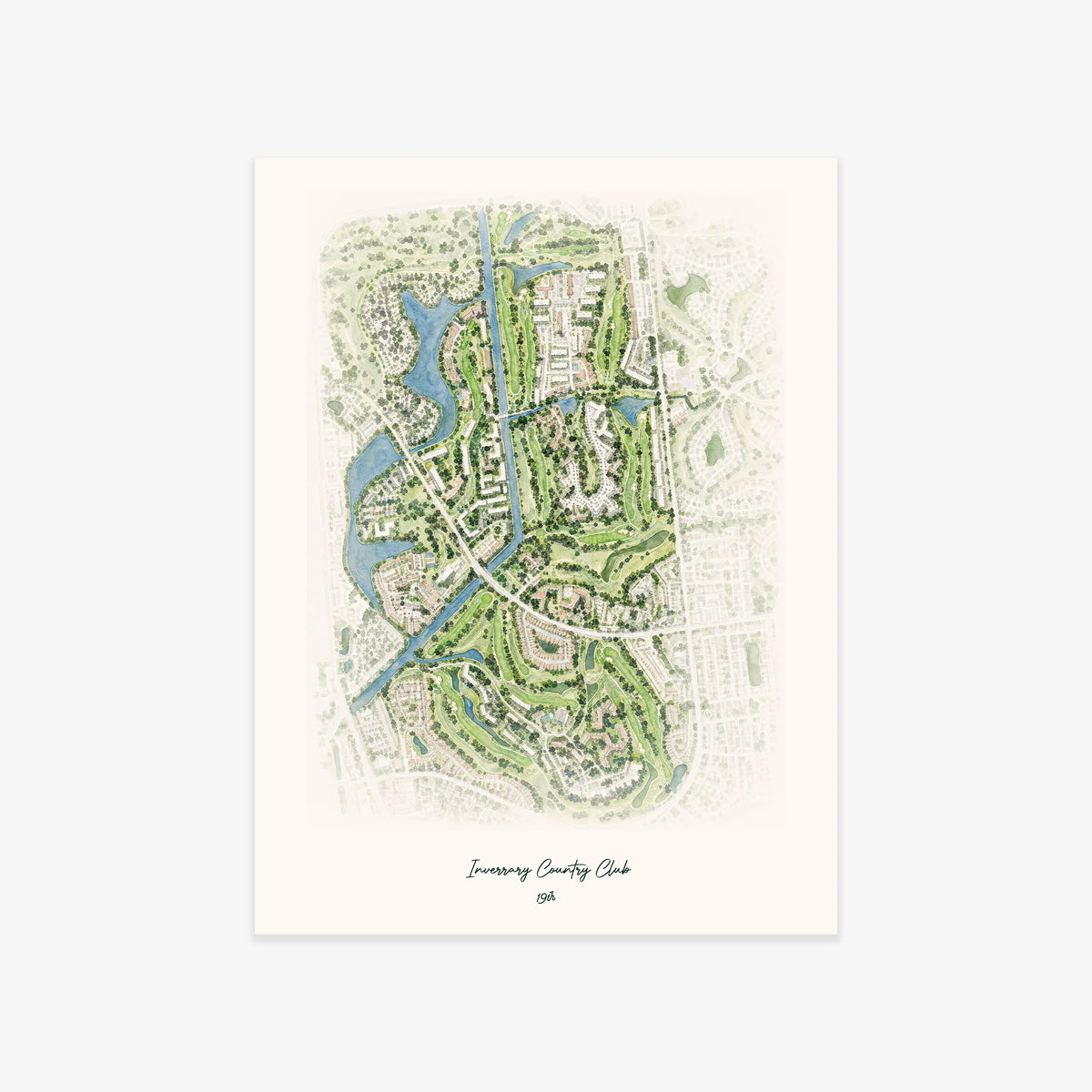 Inverrary Country Club printed artwork