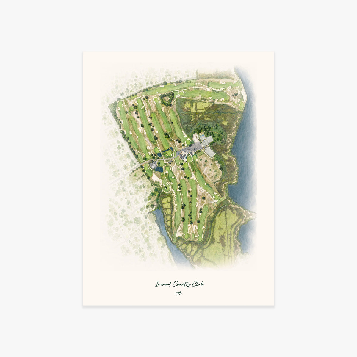 Inwood Country Club printed artwork