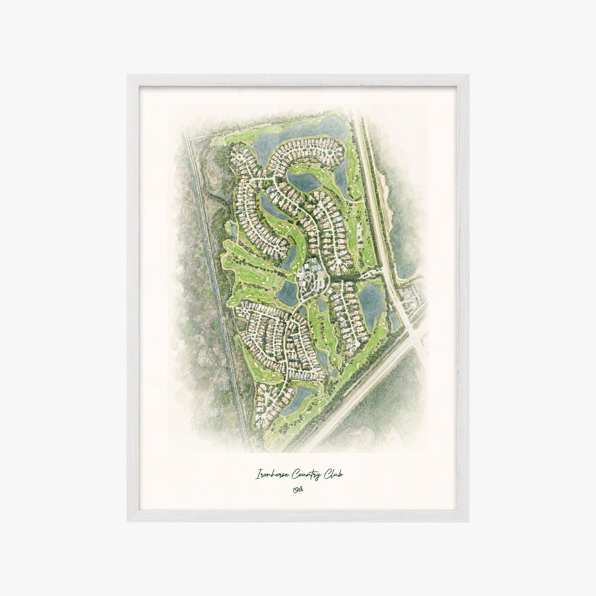 Ironhorse Country Club white frame