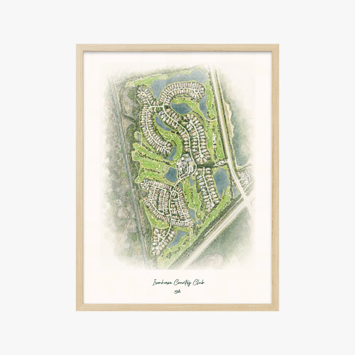 Ironhorse Country Club wood frame