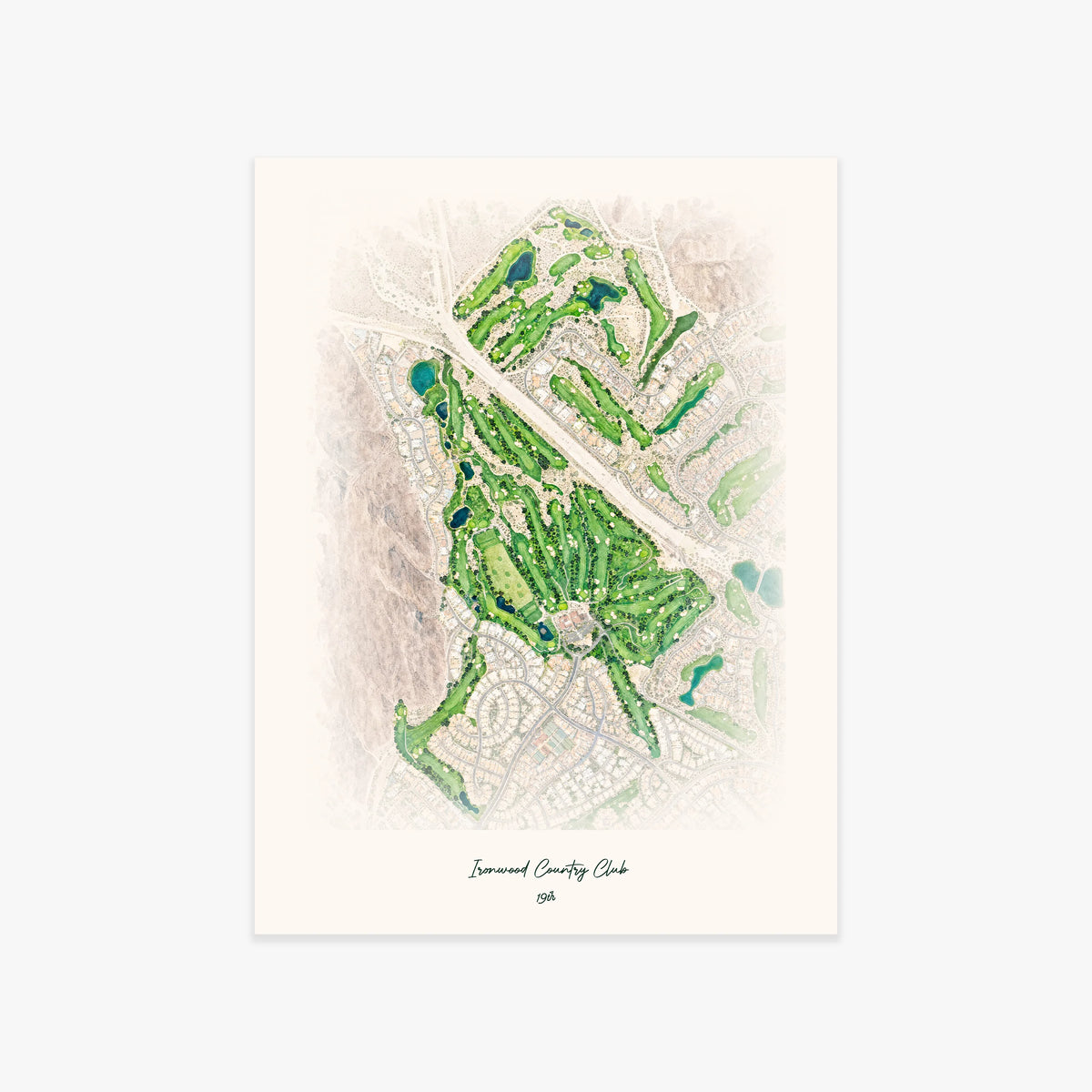 Ironwood Country Club printed artwork