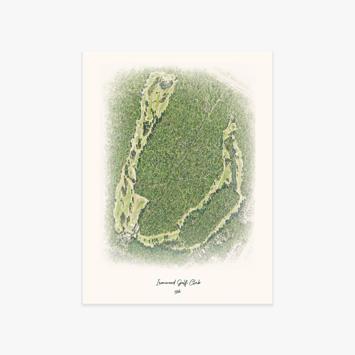 Ironwood Golf Club printed artwork