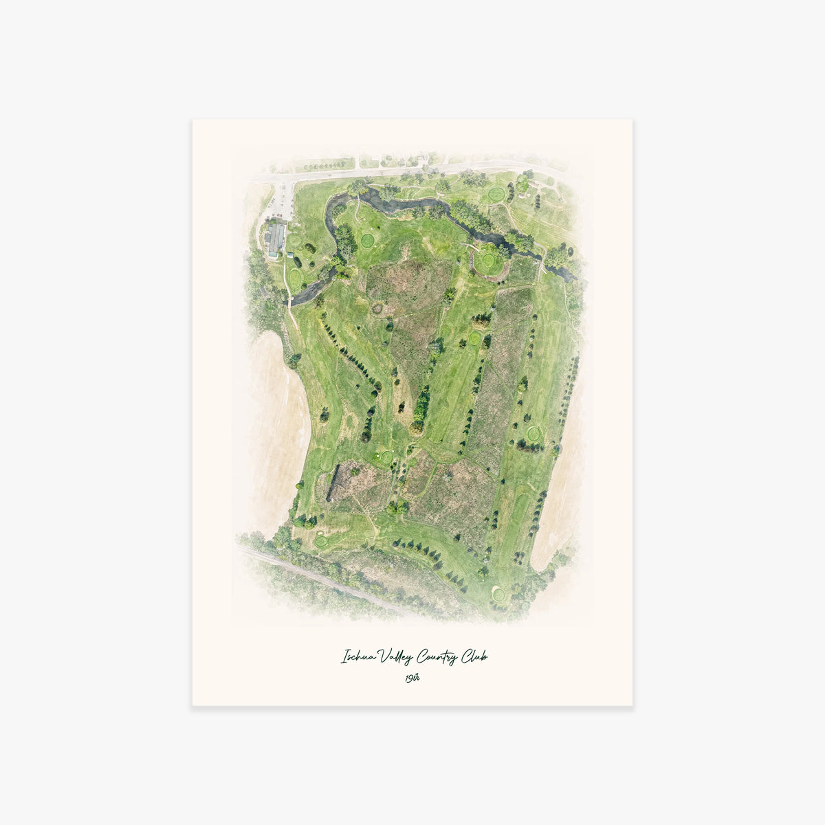 Ischua Valley Country Club printed artwork