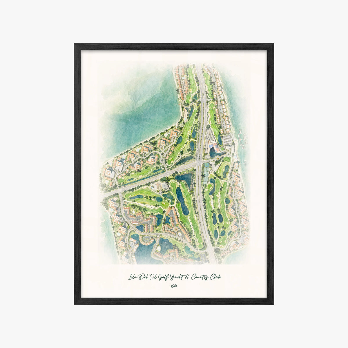 Isla Del Sol Golf Yacht & Country Club black frame
