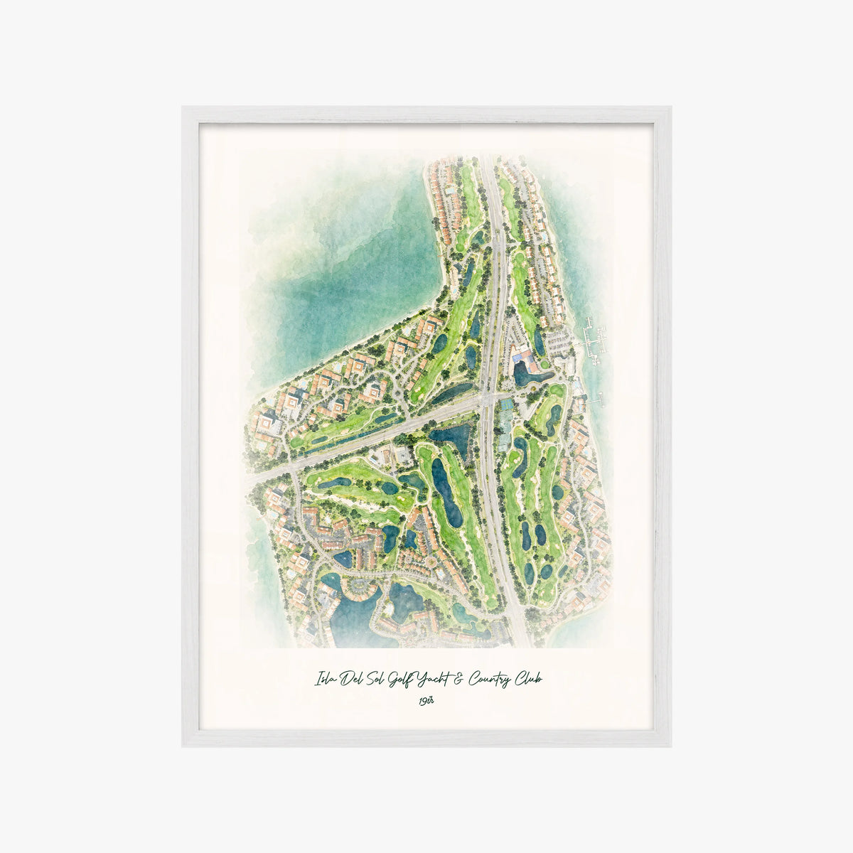 Isla Del Sol Golf Yacht & Country Club white frame