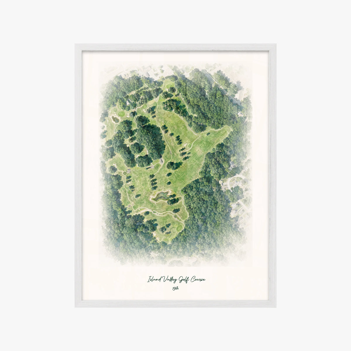 Island Valley Golf Course white frame