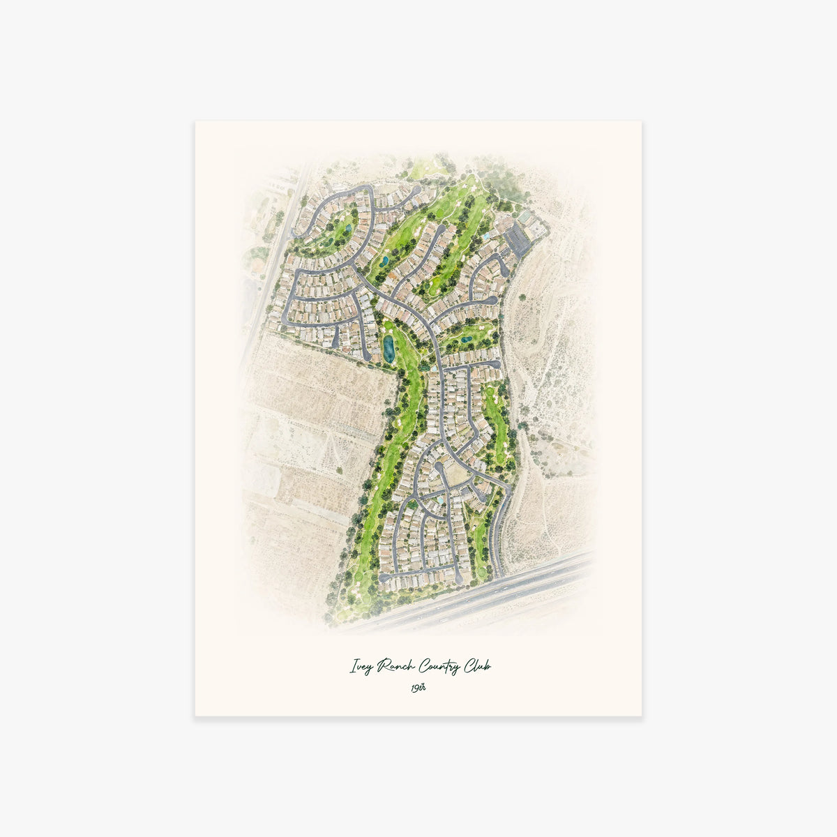 Ivey Ranch Country Club printed artwork