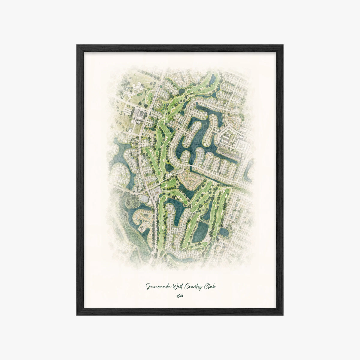 Jacaranda West Country Club black frame