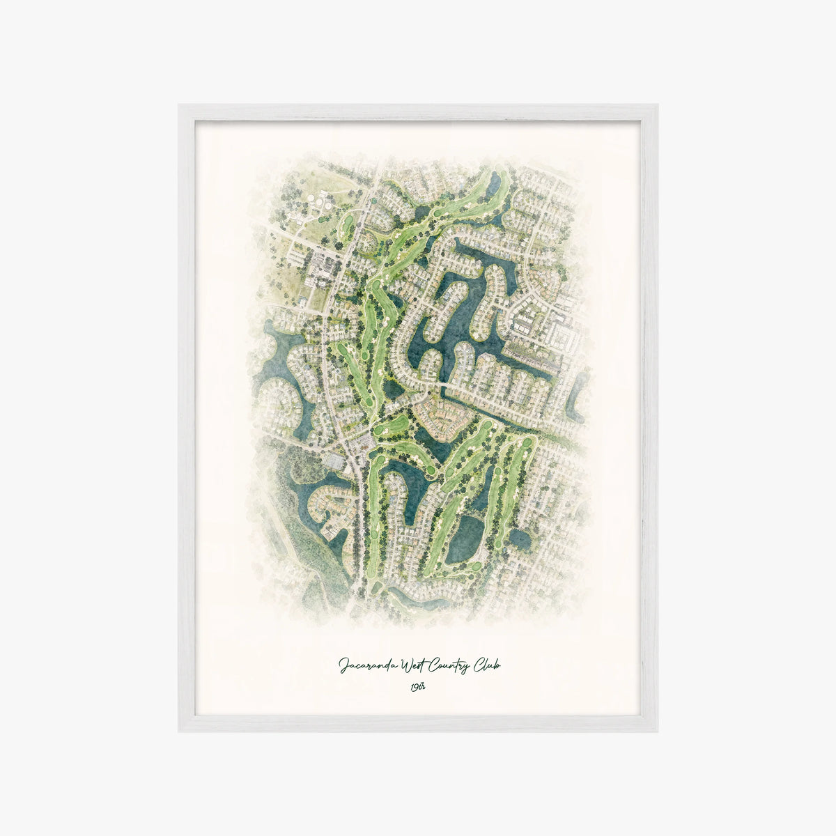 Jacaranda West Country Club white frame