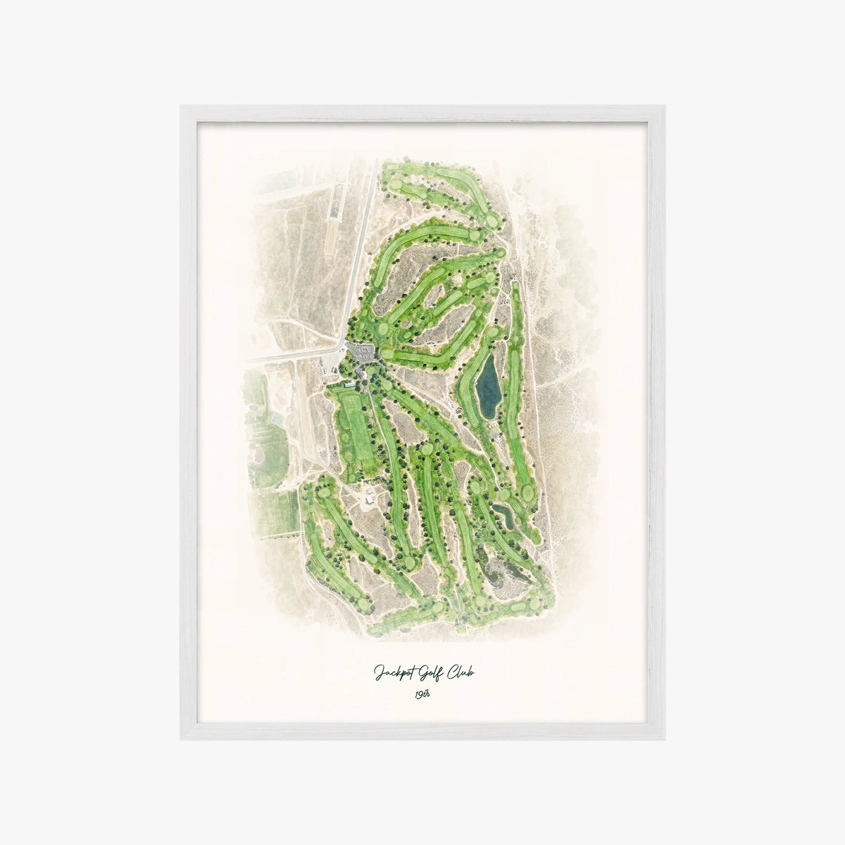 Jackpot Golf Club white frame