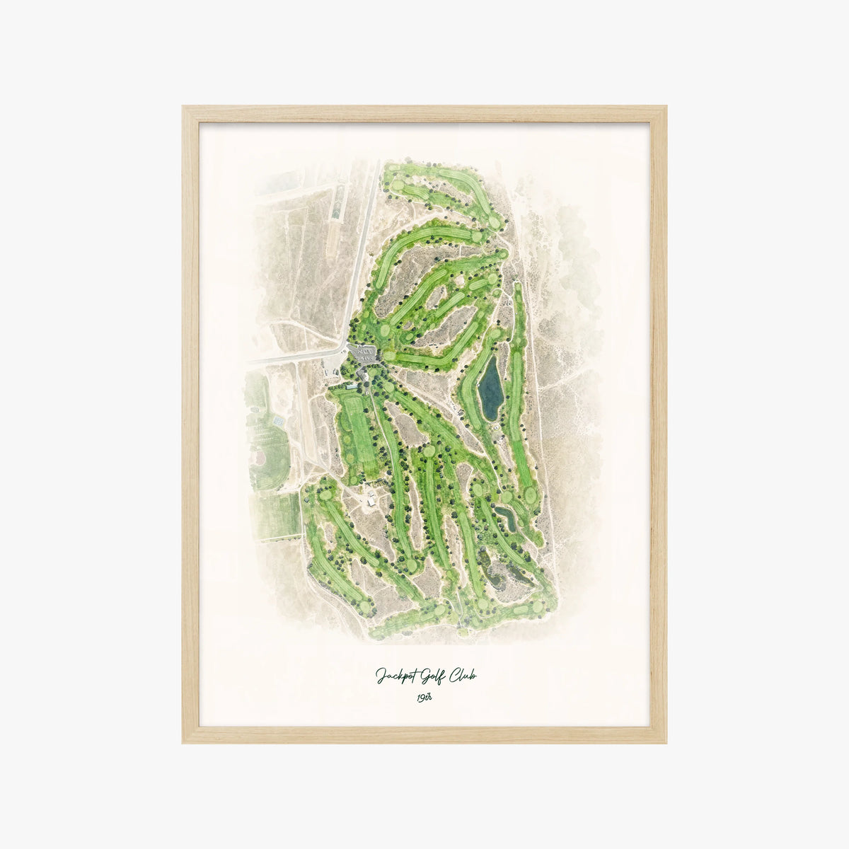 Jackpot Golf Club wood frame