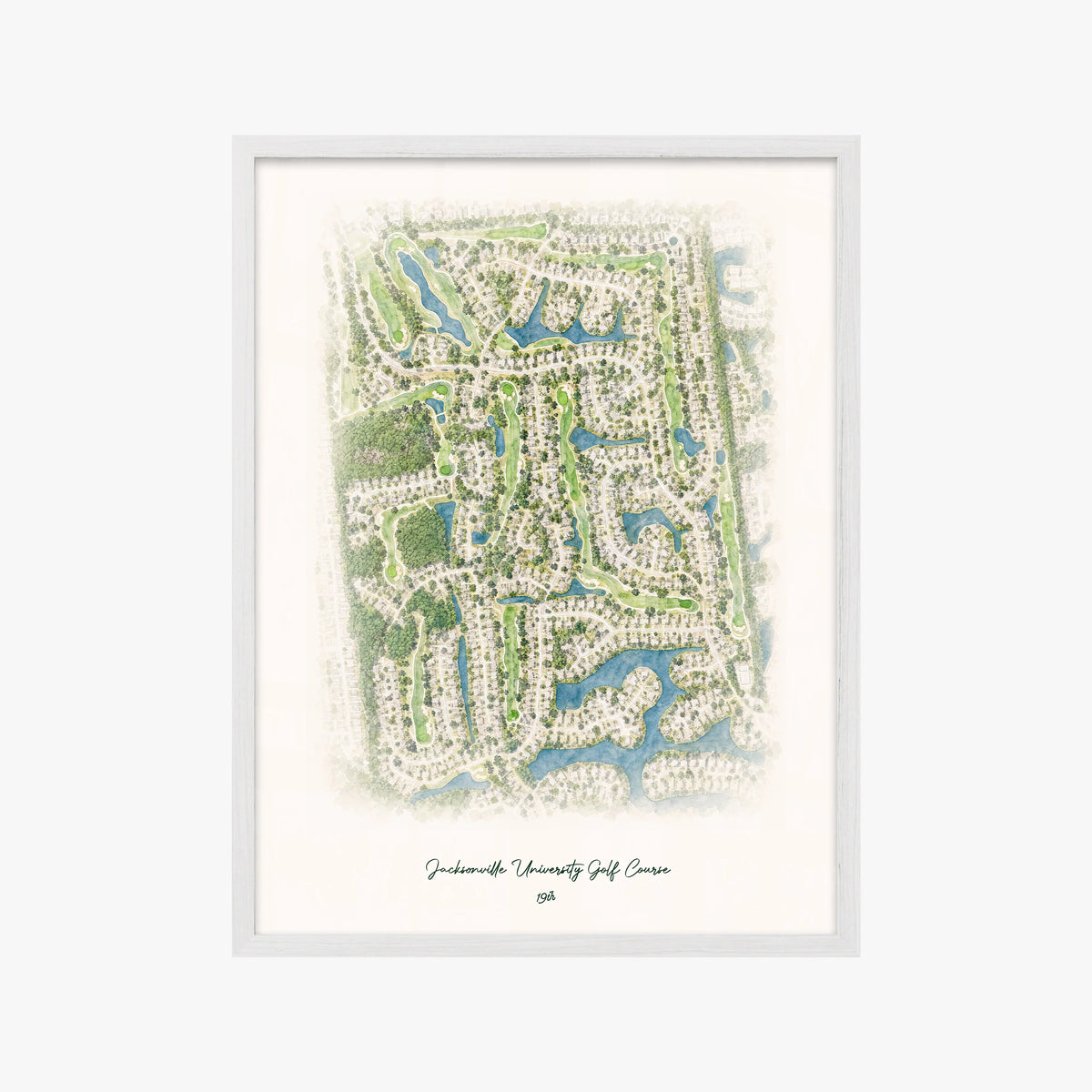 Jacksonville University Golf Course white frame