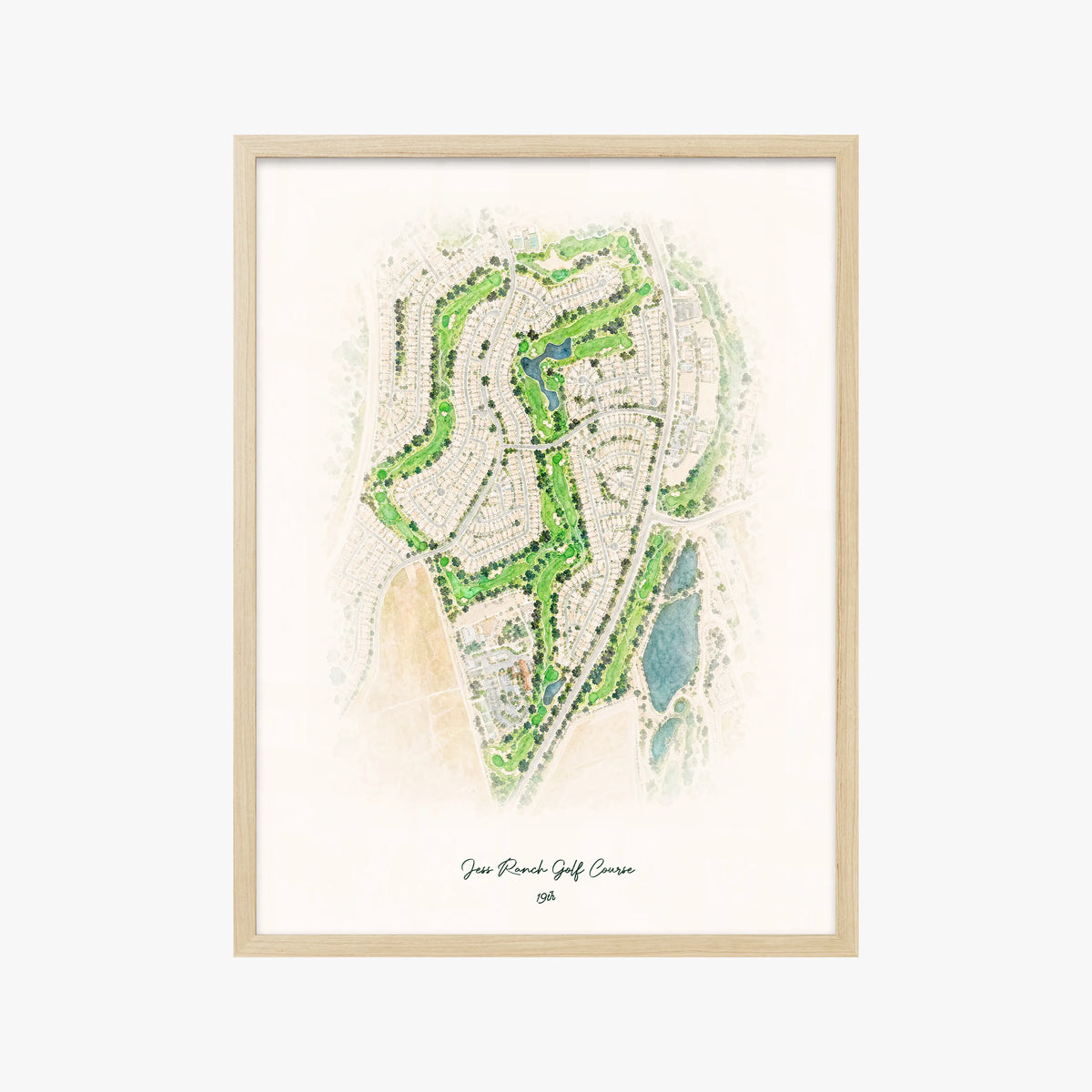 Jess Ranch Golf Course wood frame