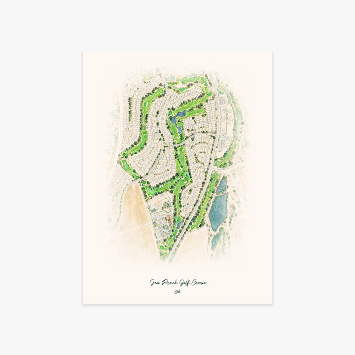 Jess Ranch Golf Course printed artwork