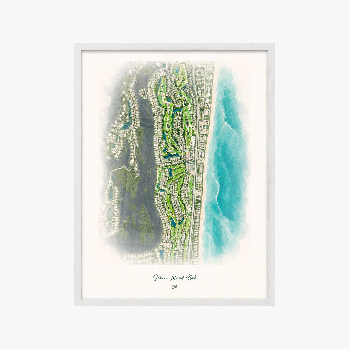 John's Island Club white frame