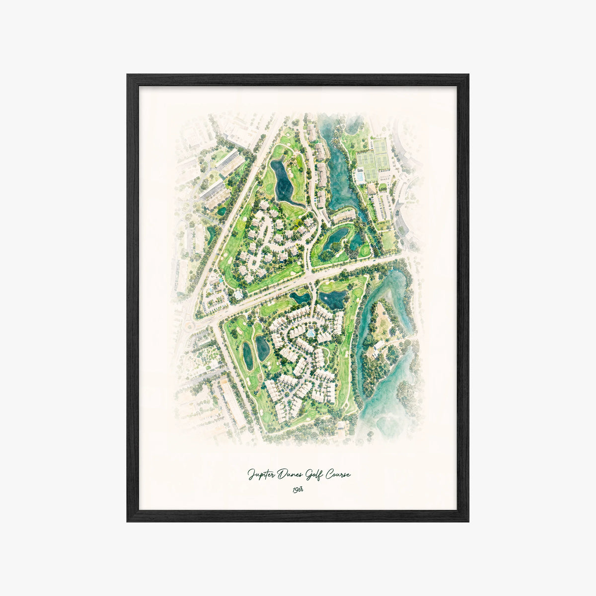 Jupiter Dunes Golf Course black frame