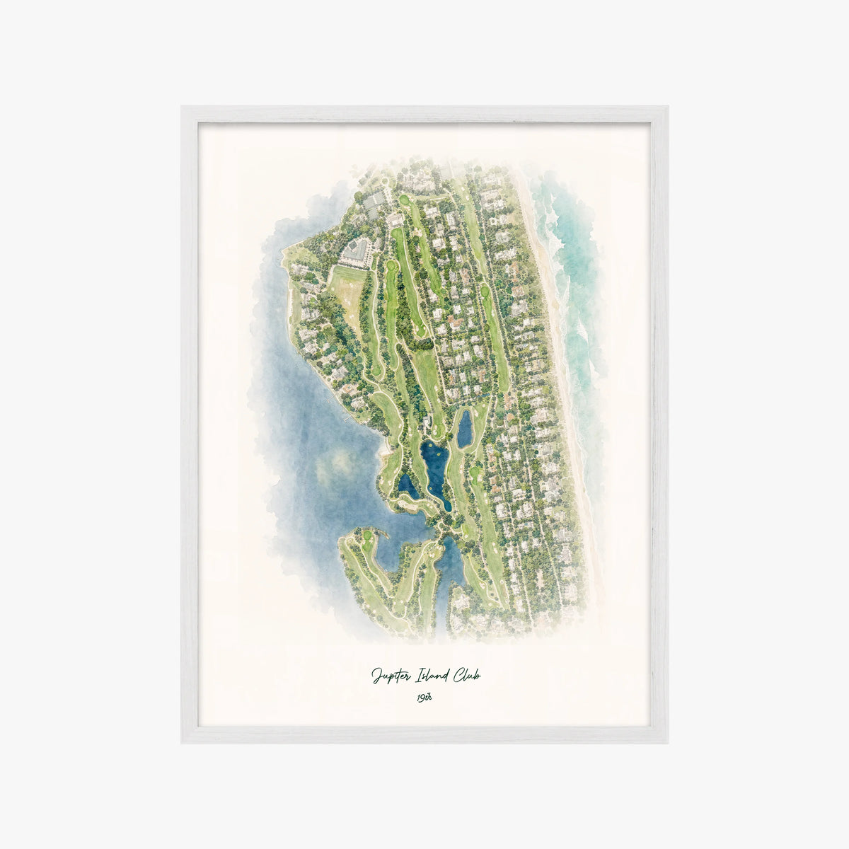 Jupiter Island Club white frame