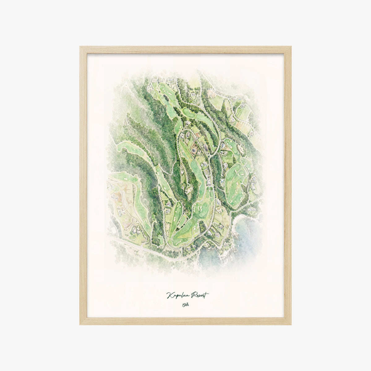 Kapalua Resort wood frame