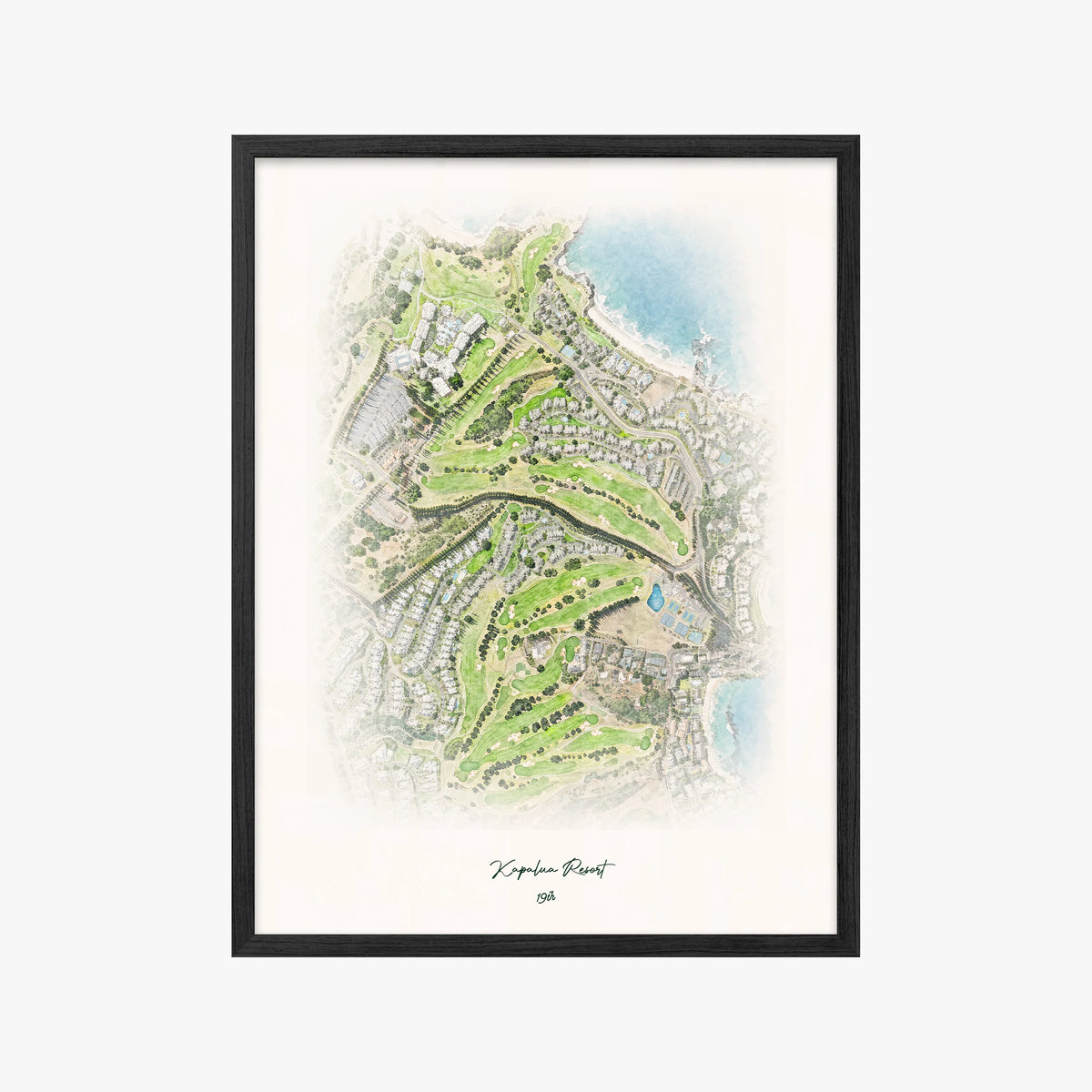 Kapalua Resort black frame