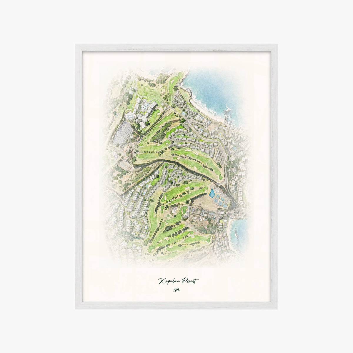 Kapalua Resort white frame