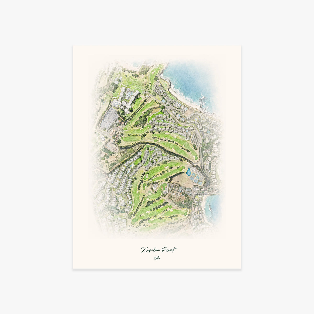 Kapalua Resort printed artwork