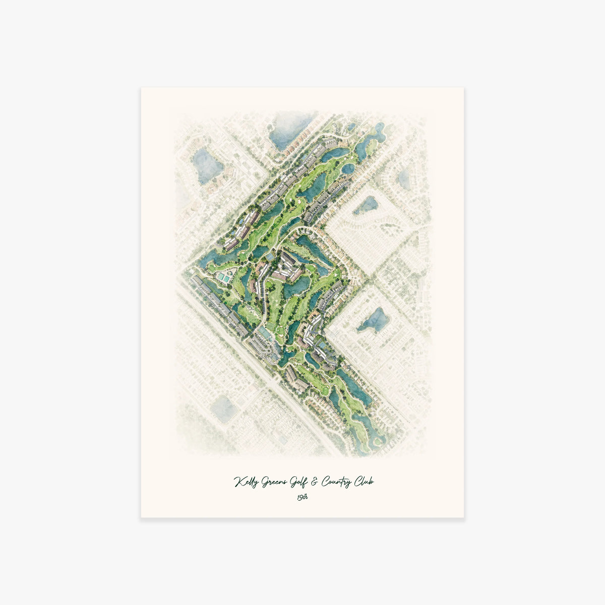Kelly Greens Golf & Country Club printed artwork