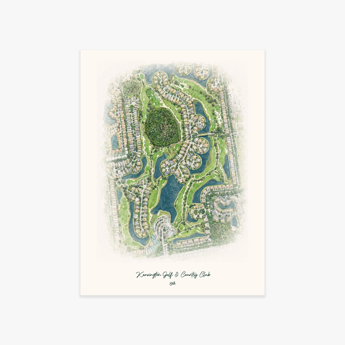 Kensington Golf & Country Club printed artwork