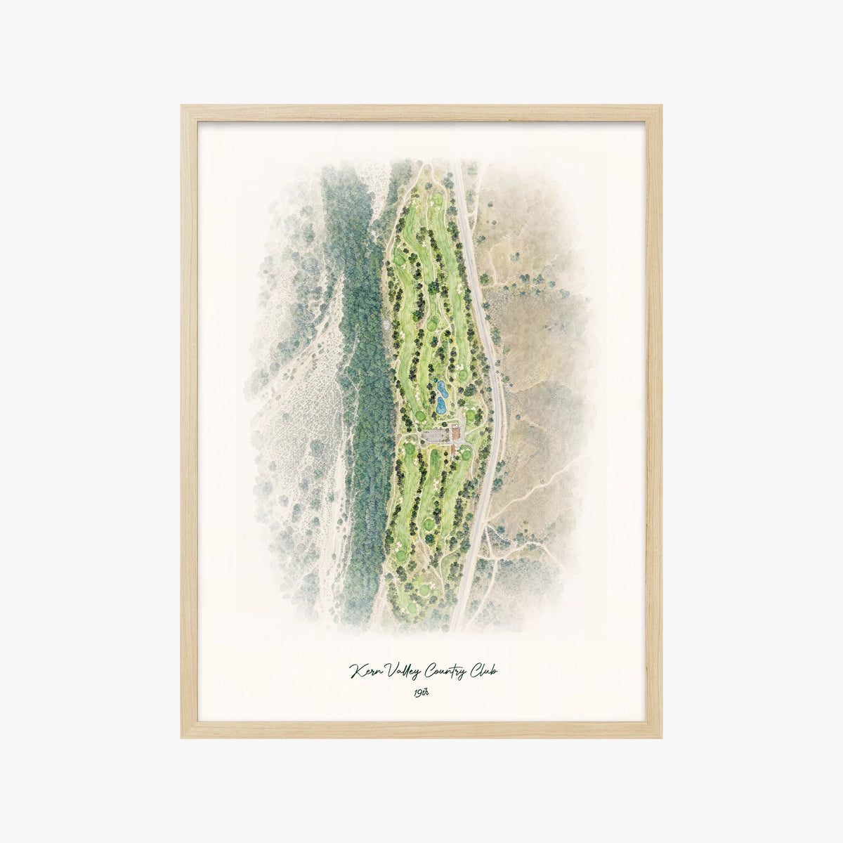 Kern Valley Country Club wood frame