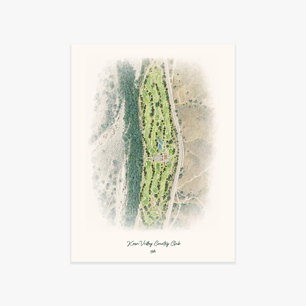 Kern Valley Country Club printed artwork
