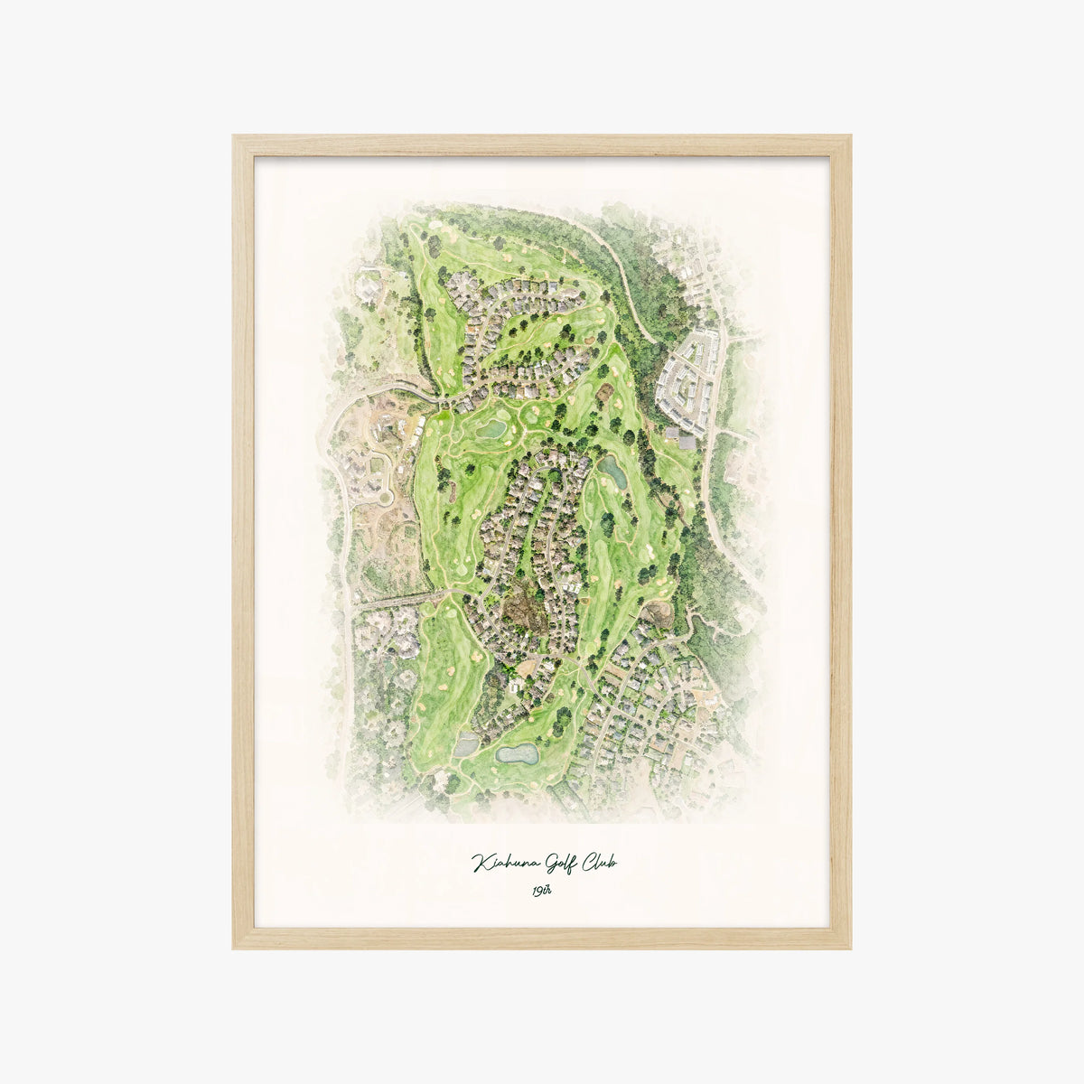 Kiahuna Golf Club wood frame