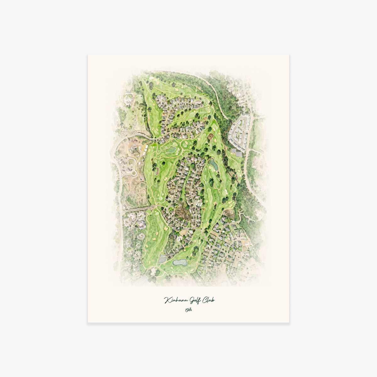 Kiahuna Golf Club printed artwork