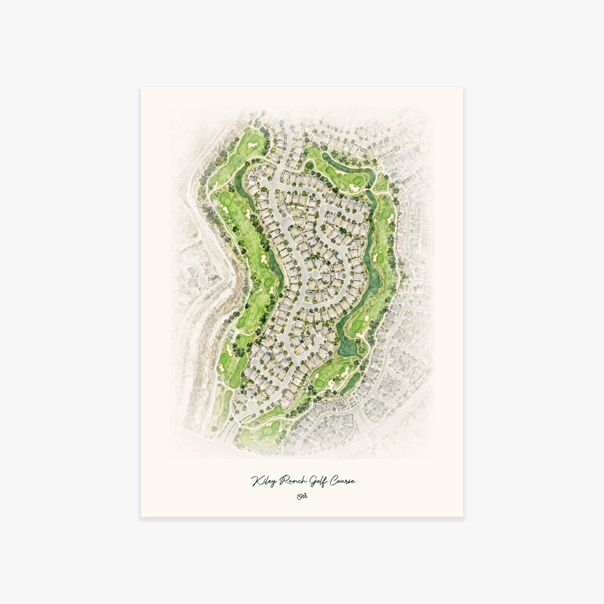 Kiley Ranch Golf Course printed artwork