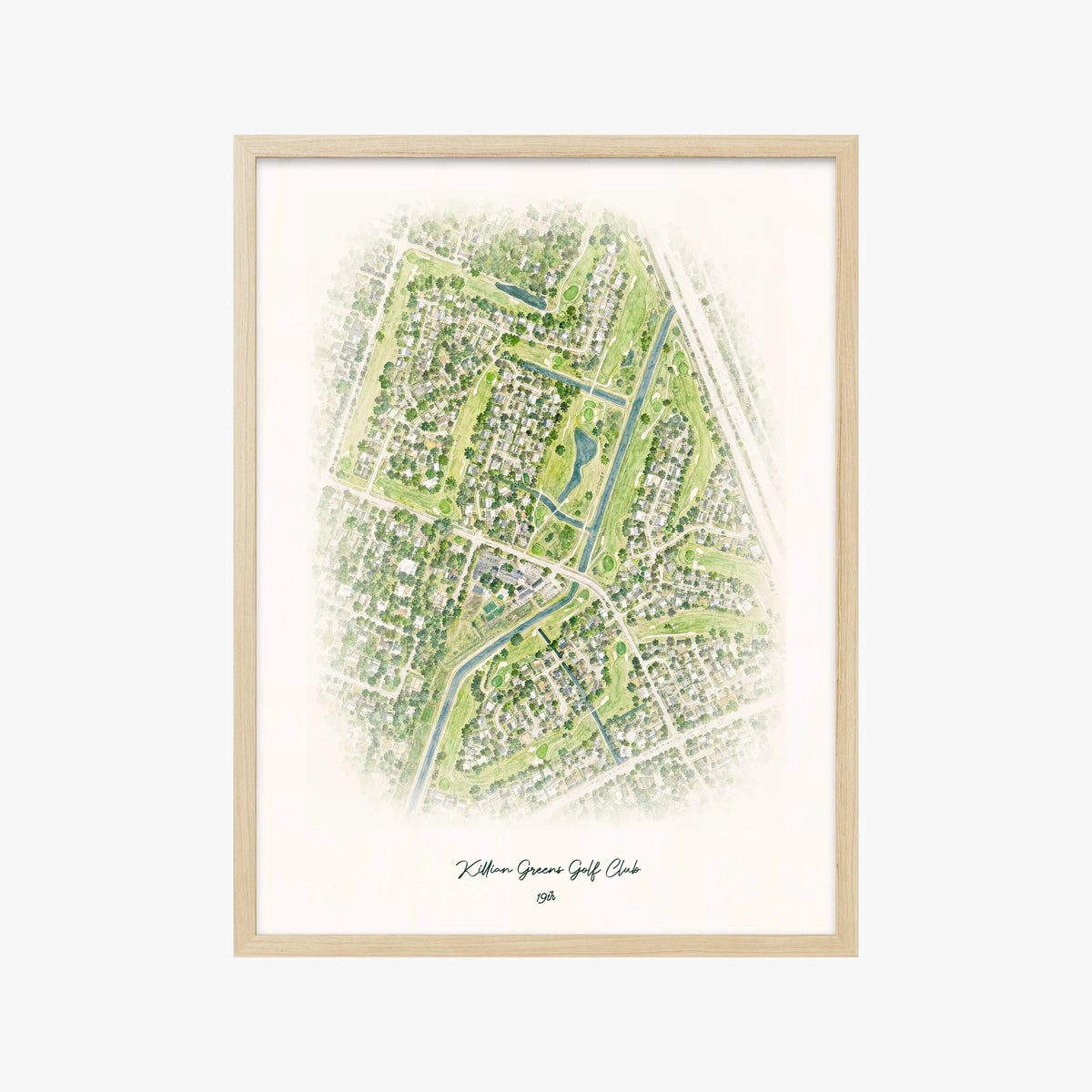 Killian Greens Golf Club wood frame
