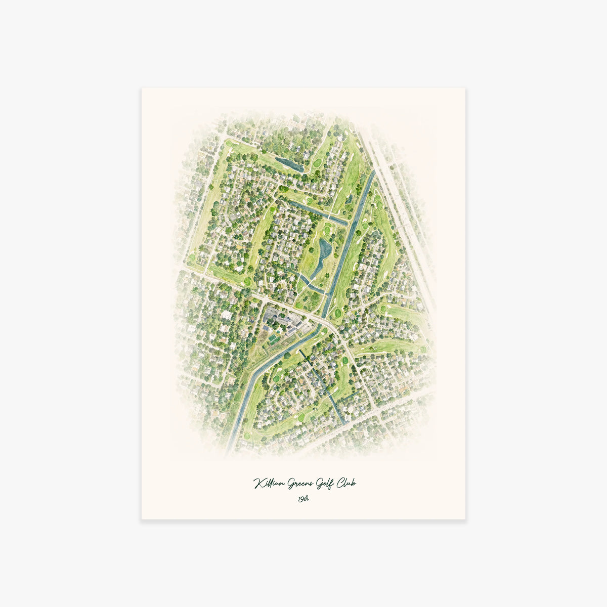 Killian Greens Golf Club printed artwork